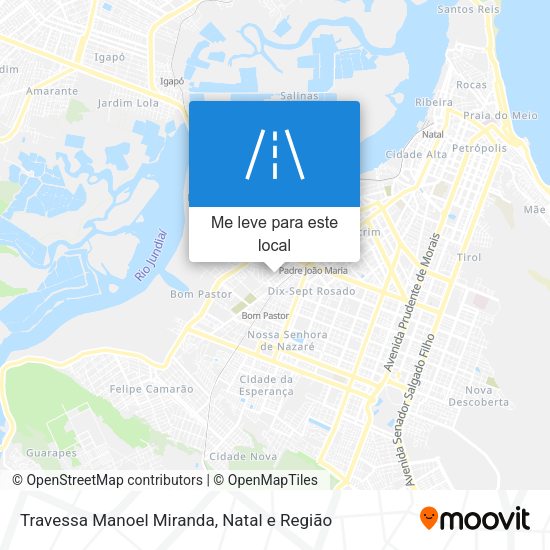 Travessa Manoel Miranda mapa