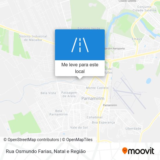 Rua Osmundo Farias mapa