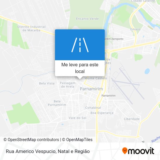 Rua Americo Vespucio mapa