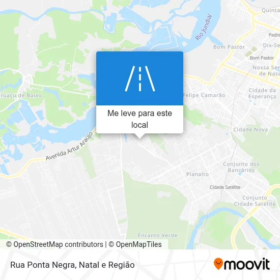 Rua Ponta Negra mapa
