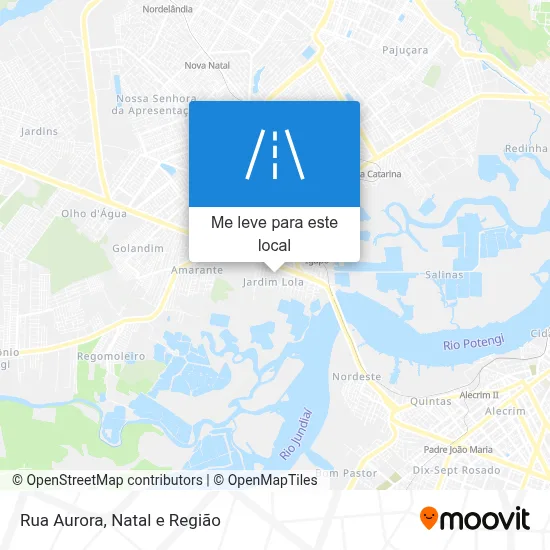 Rua Aurora mapa