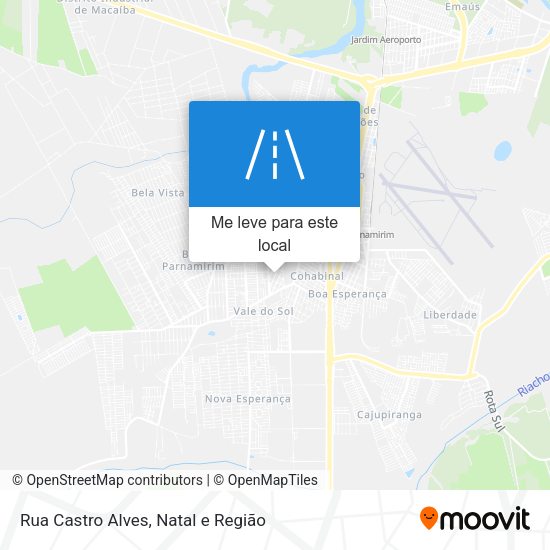 Rua Castro Alves mapa
