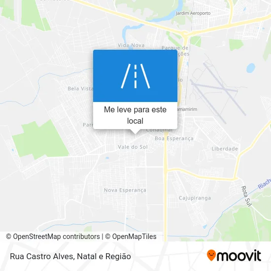Rua Castro Alves mapa