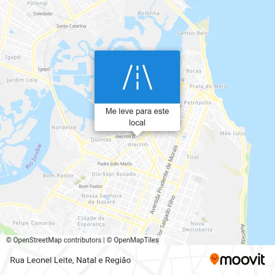 Rua Leonel Leite mapa