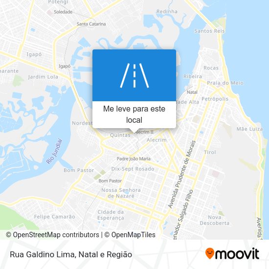 Rua Galdino Lima mapa