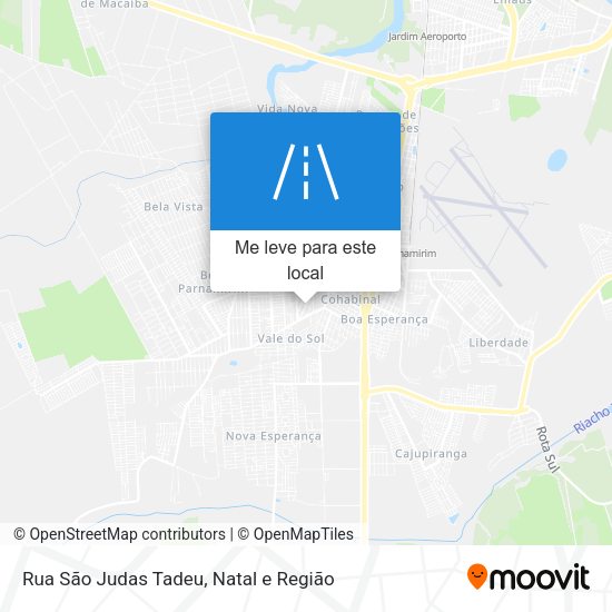 Rua São Judas Tadeu mapa