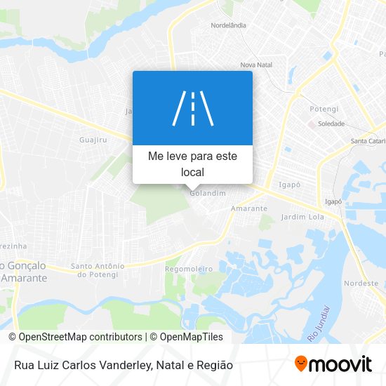 Rua Luiz Carlos Vanderley mapa