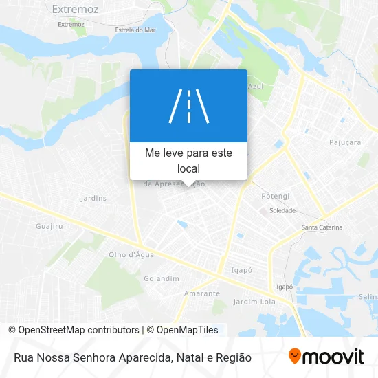Rua Nossa Senhora Aparecida mapa