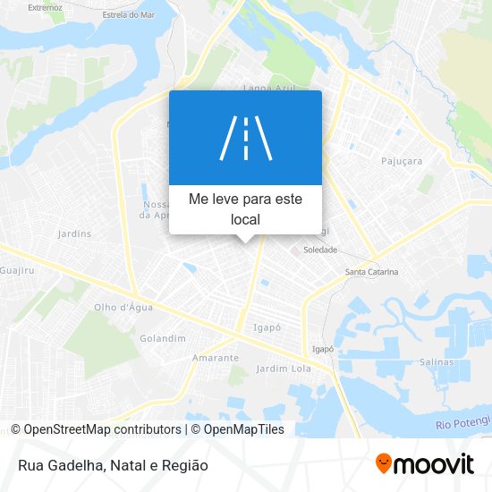 Rua Gadelha mapa