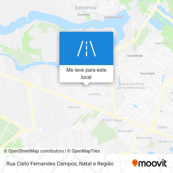Rua Cleto Fernandes Campos mapa