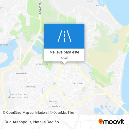 Rua Arenapolis mapa