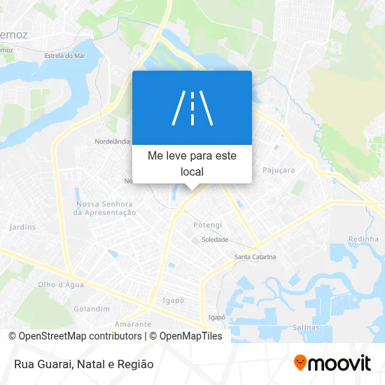 Rua Guarai mapa