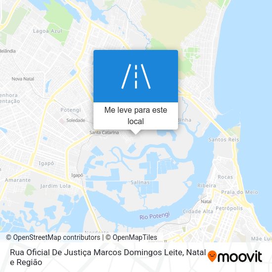 Rua Oficial De Justiça Marcos Domingos Leite mapa