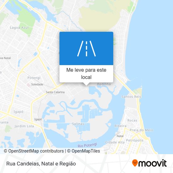 Rua Candeias mapa