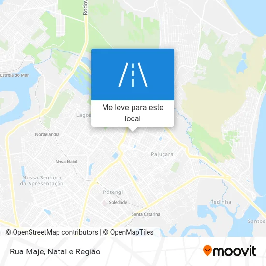 Rua Maje mapa