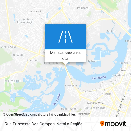 Rua Princessa Dos Campos mapa
