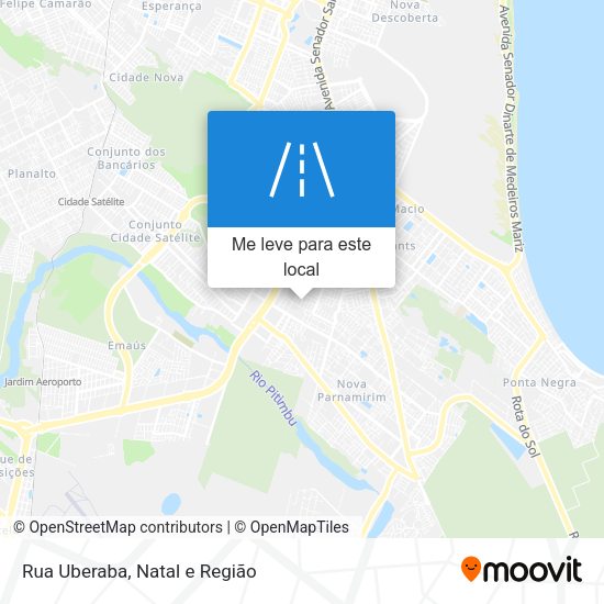 Rua Uberaba mapa