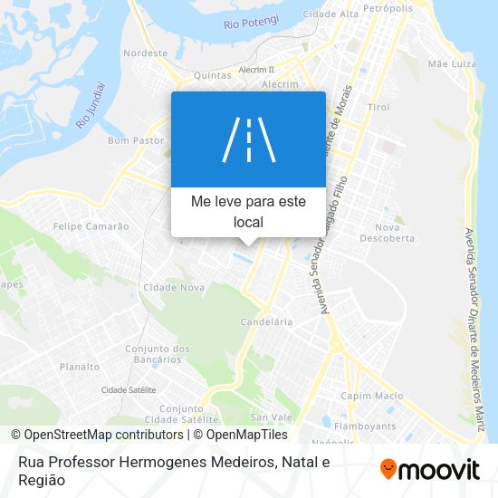 Rua Professor Hermogenes Medeiros mapa