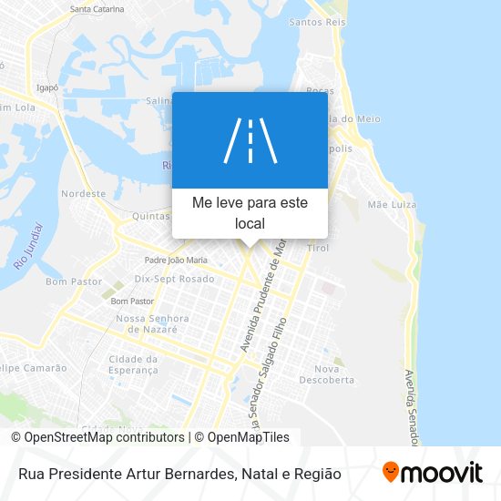 Rua Presidente Artur Bernardes mapa