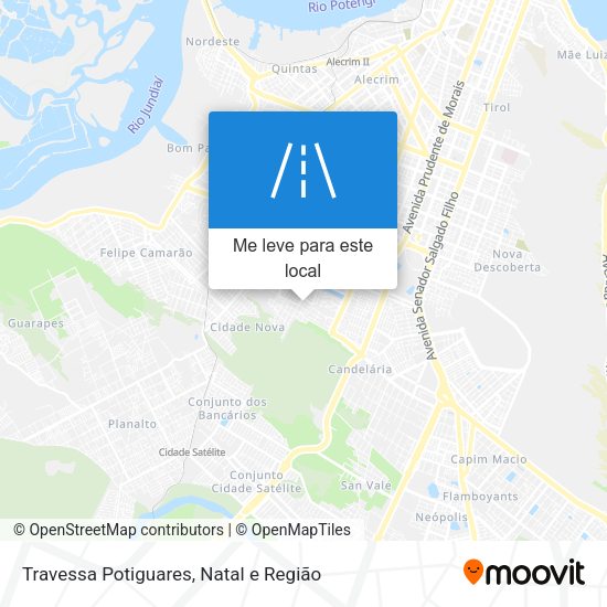 Travessa Potiguares mapa