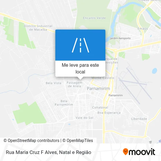 Rua Maria Cruz F Alves mapa