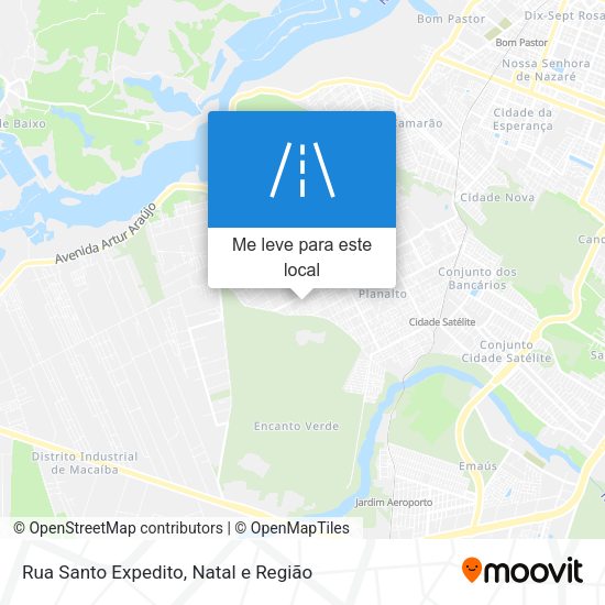 Rua Santo Expedito mapa