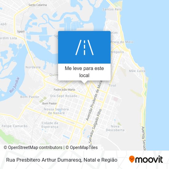 Rua Presbitero Arthur Dumaresq mapa