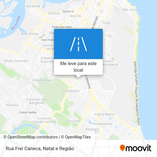 Rua Frei Caneca mapa