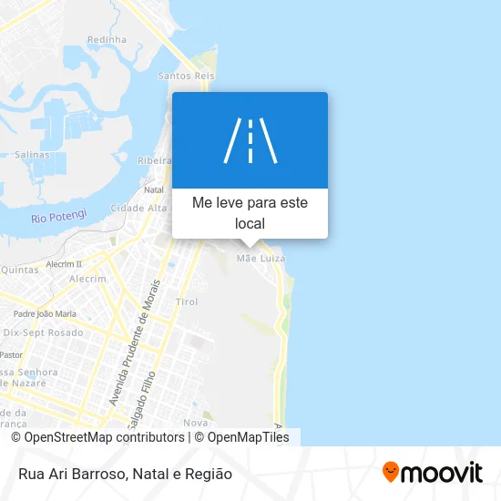 Rua Ari Barroso mapa