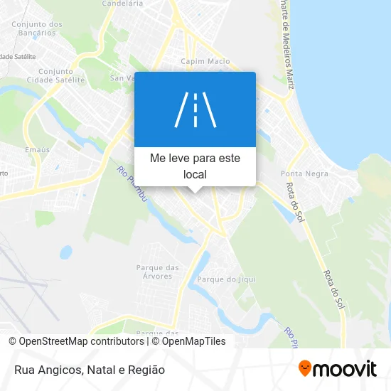 Rua Angicos mapa