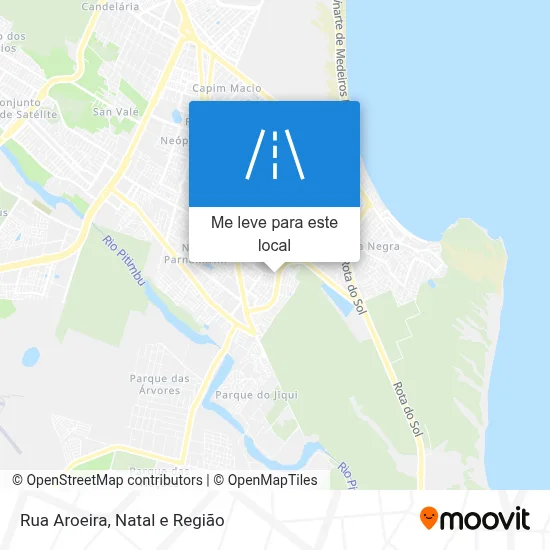 Rua Aroeira mapa