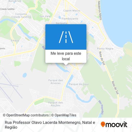 Rua Professor Olavo Lacerda Montenegro mapa