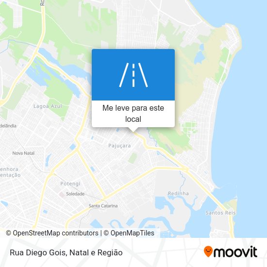 Rua Diego Gois mapa