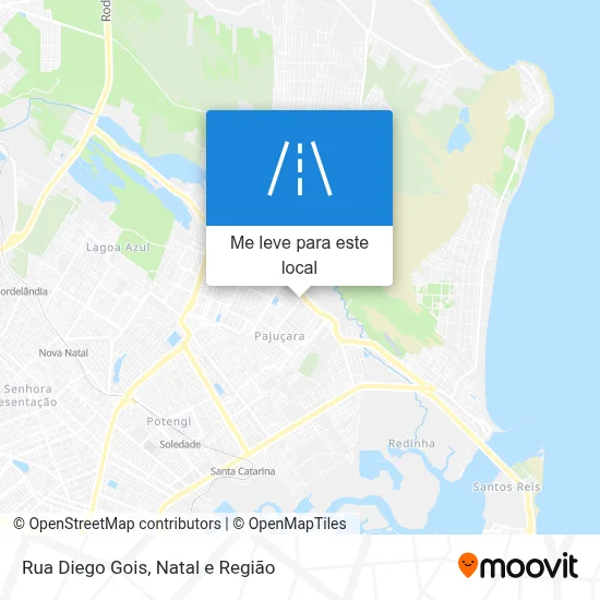 Rua Diego Gois mapa
