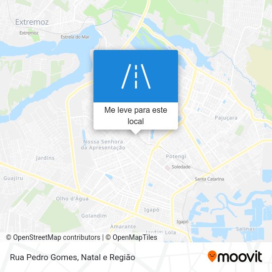 Rua Pedro Gomes mapa