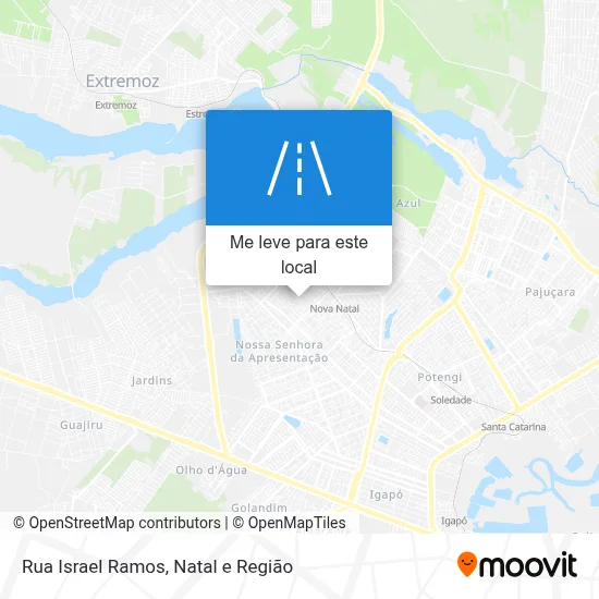 Rua Israel Ramos mapa