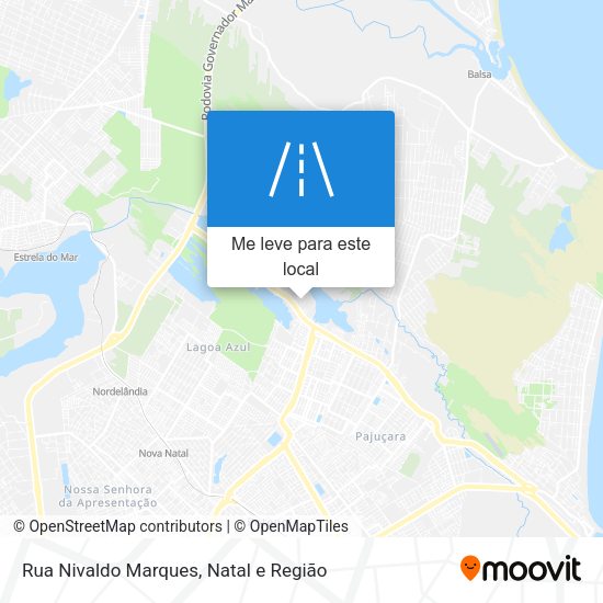 Rua Nivaldo Marques mapa