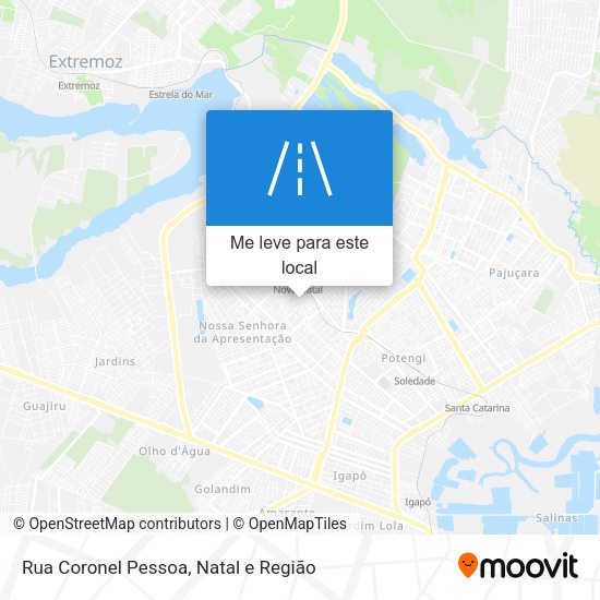 Rua Coronel Pessoa mapa