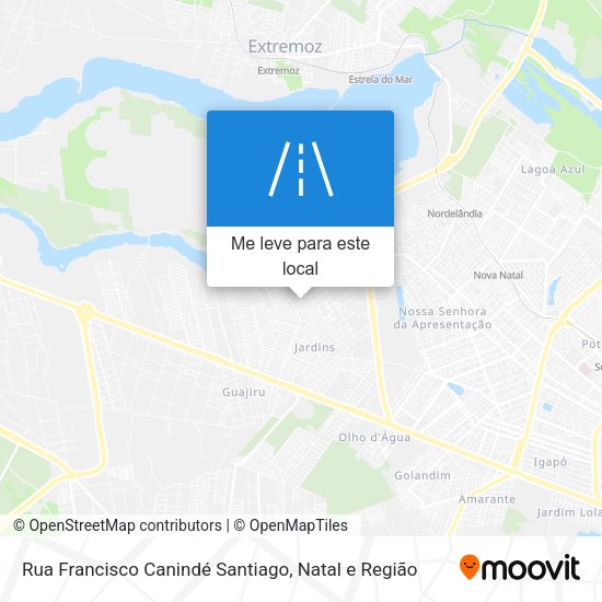 Rua Francisco Canindé Santiago mapa