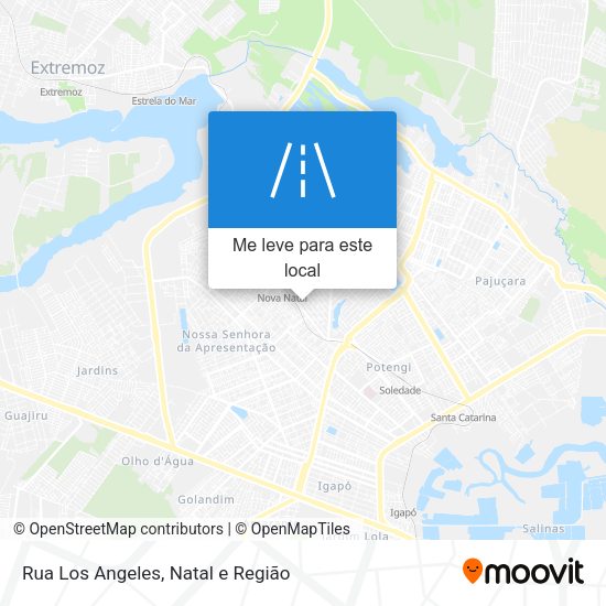 Rua Los Angeles mapa