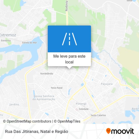 Rua Das Jitiranas mapa