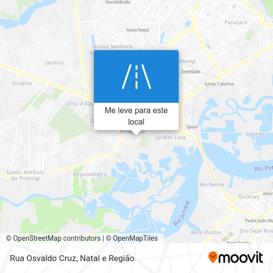 Rua Osvaldo Cruz mapa