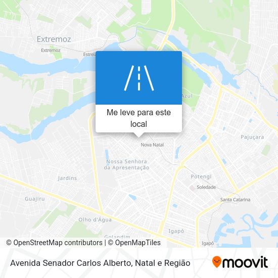 Avenida Senador Carlos Alberto mapa