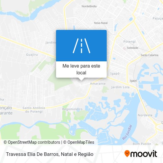 Travessa Elia De Barros mapa