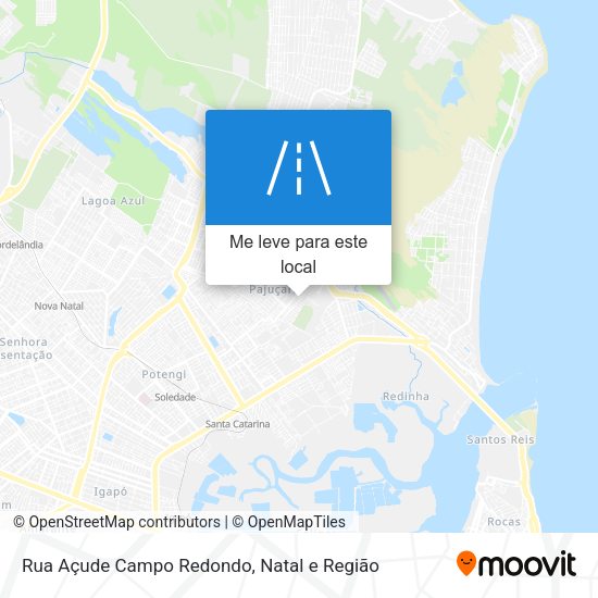 Rua Açude Campo Redondo mapa