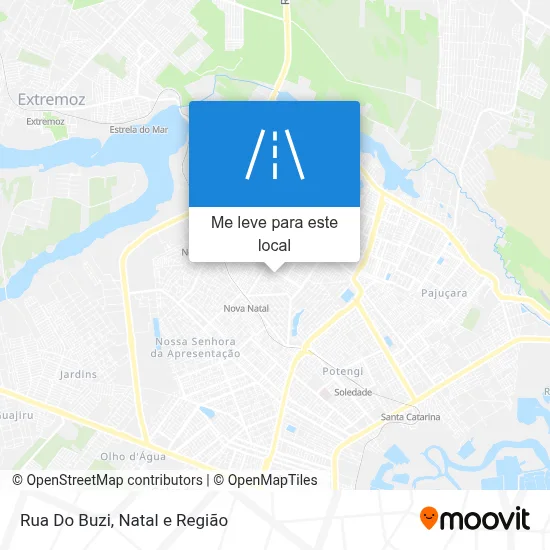 Rua Do Buzi mapa