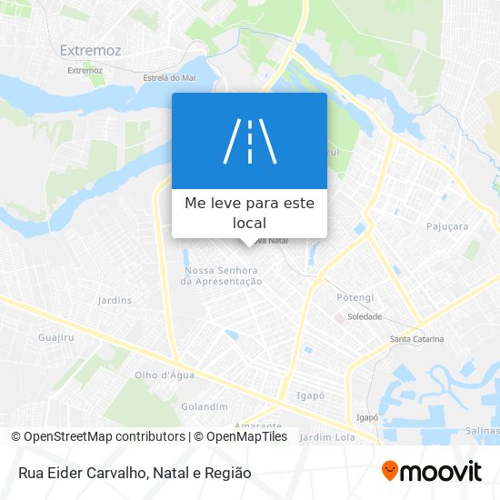 Rua Eider Carvalho mapa