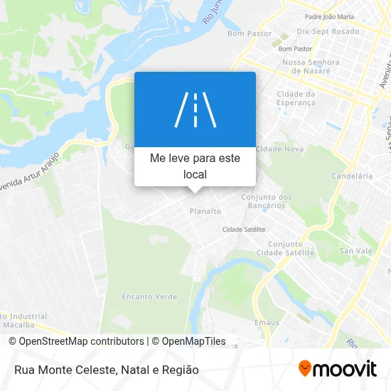 Rua Monte Celeste mapa