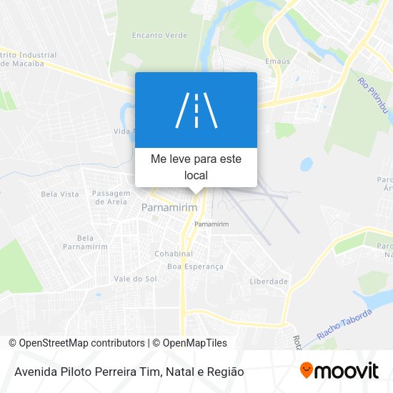 Avenida Piloto Perreira Tim mapa