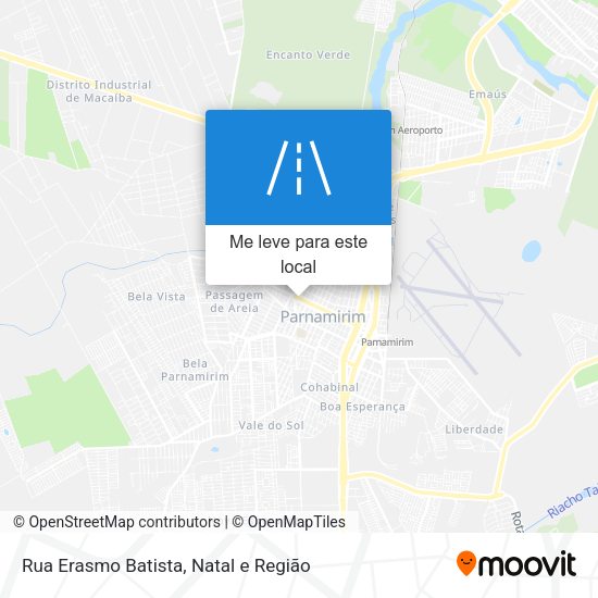 Rua Erasmo Batista mapa